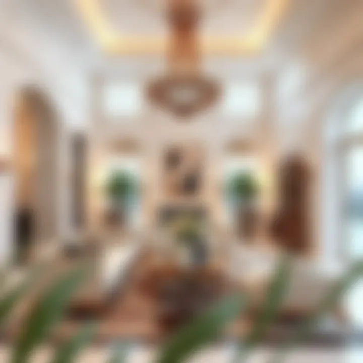 Lavish interior of a Warsan villa featuring elegant furnishings