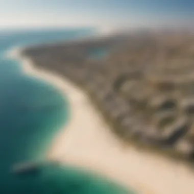 Panoramic view of Palm Jumeirah community