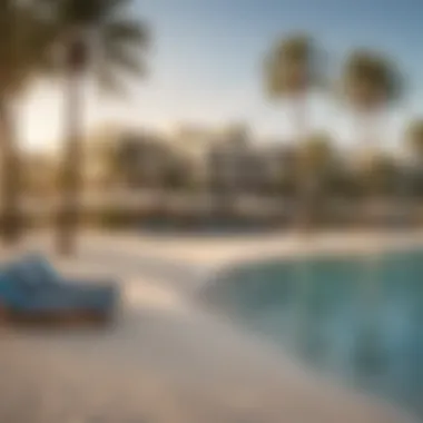 Serene Beach Scene at Palm Jumeirah Serene beach scene at Palm Jumeirah