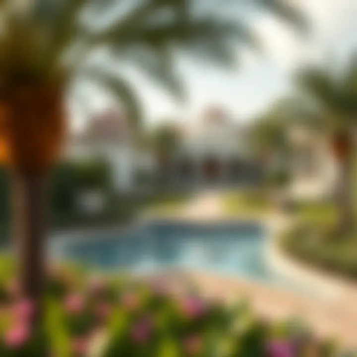 Beautifully landscaped gardens surrounding Royal Park Villas