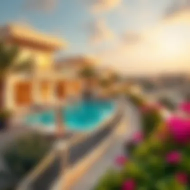 Vibrant Lifestyle in Shams AE Panoramic view of the vibrant lifestyle in Shams AE