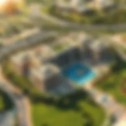 Aerial view of Sobha Reserve showcasing its strategic location