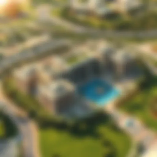 Aerial view of Sobha Reserve showcasing its strategic location