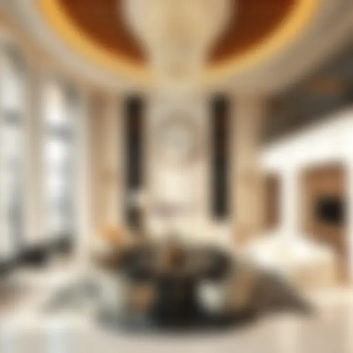 Luxurious interior spaces highlighting modern design