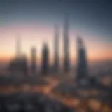 A stunning view of Dubai's skyline