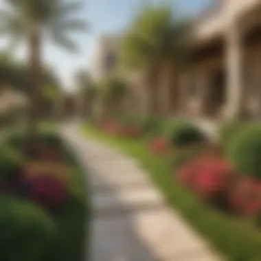 Landscaped Gardens of Home Jumeirah Beautiful landscaped gardens and serene surroundings