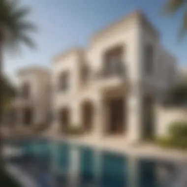 Architectural Beauty of Jumeirah Villas Stunning exterior view of a villa in The Home Jumeirah