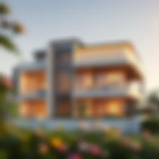 Exterior view of The Loft Zahia showcasing modern architecture