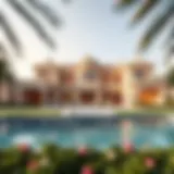 Stunning villa architecture in Dubai