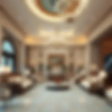Interior of a lavish Dubai mansion showcasing elegance