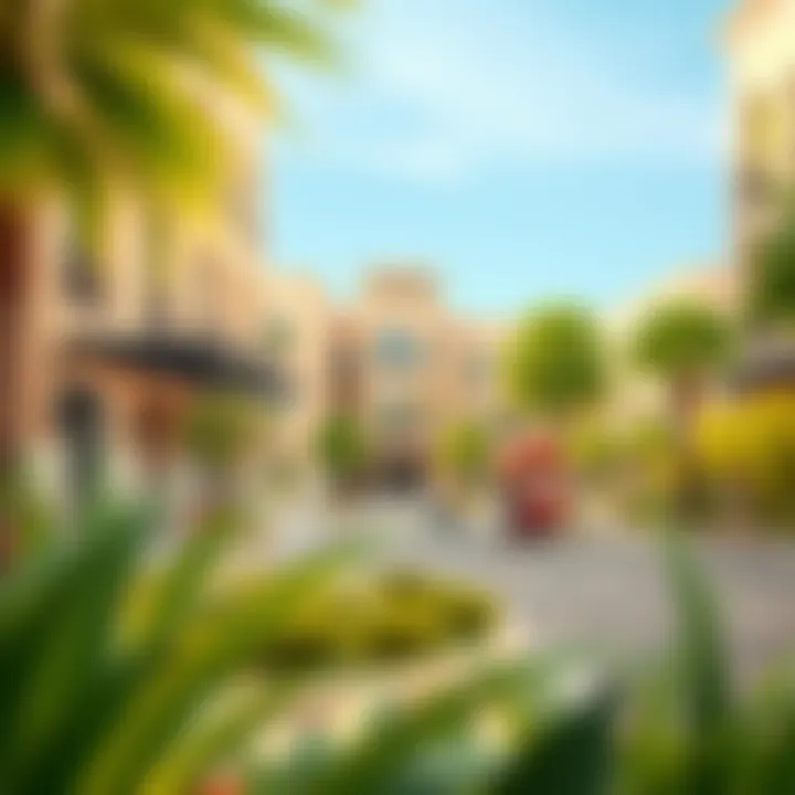 Vibrant Community Amenities in Town Square Community amenities at Town Square featuring lush greenery and recreational spaces