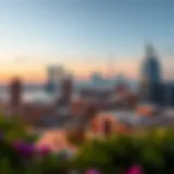 A panoramic view of Dubai's skyline showcasing luxury residential developments