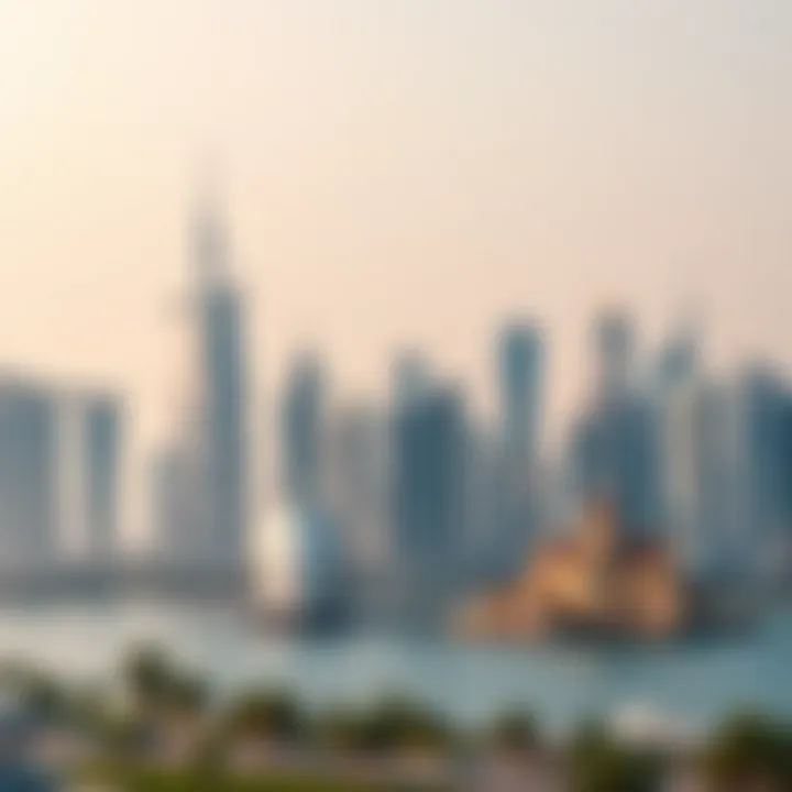 Dubai Skyline and Luxury Real Estate Dubai skyline showcasing luxury real estate