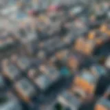 Aerial view showcasing the vibrant landscape of District One in Dubai