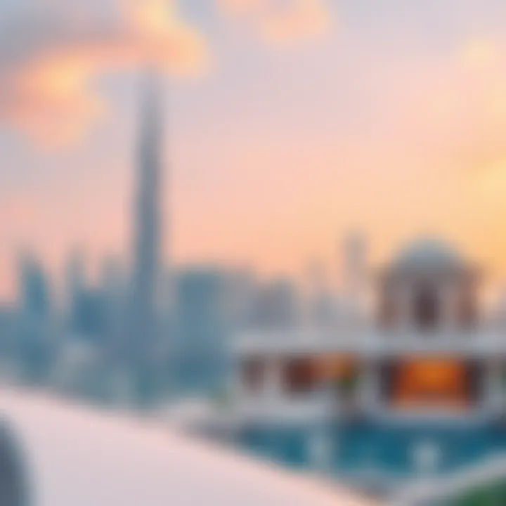 Dubai Skyline and Luxury Real Estate Dubai skyline showcasing luxury real estate
