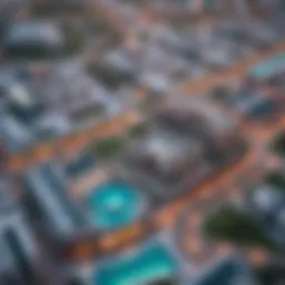 Aerial view of Emaar The Valley showcasing its strategic location