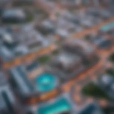 Aerial view of Emaar The Valley showcasing its strategic location