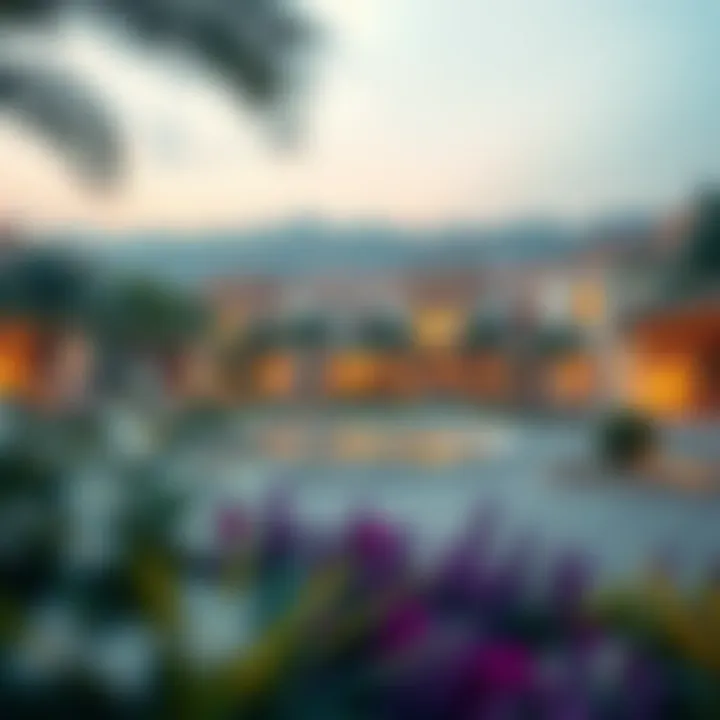 Visual representation of the community features within Emaar The Valley