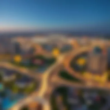 Diagram illustrating the connectivity of Emaar The Valley with major highways