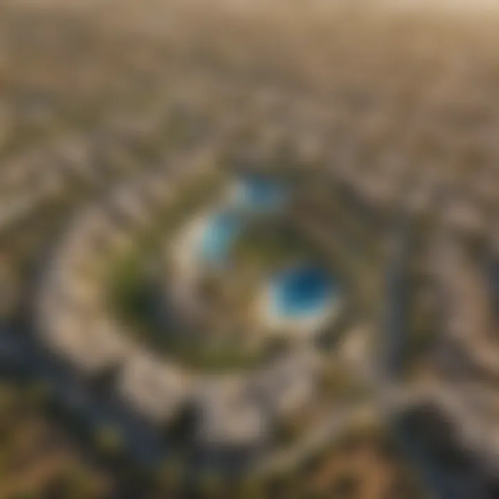 Aerial view of Dubai Hills community