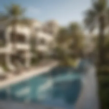 Luxury Amenities in Dubai Hills Community Community amenities such as pools and parks in Dubai Hills