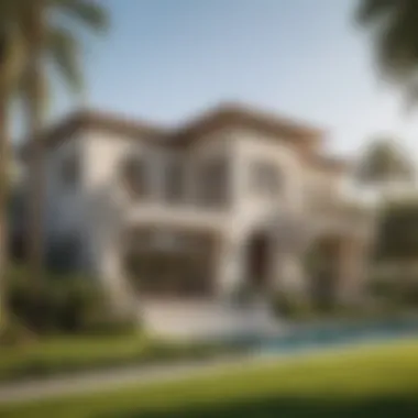 Stunning Villa Architecture in Dubai Hills Luxurious villa exterior in Dubai Hills