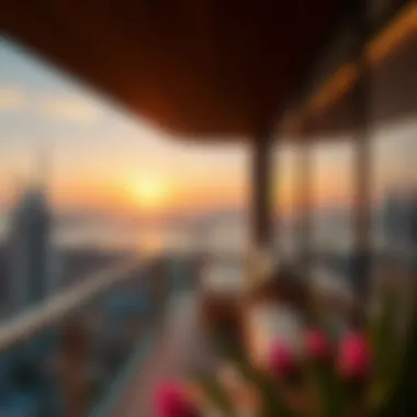 Sunset Serenity: Captivating Views from High-Rise Residences Breathtaking sunset view from a high-rise residence