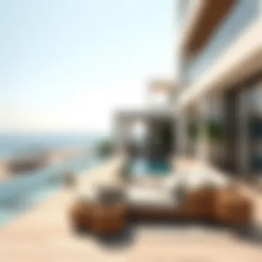 Vibrant coastal lifestyle with beach access