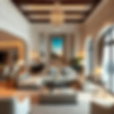 Opulent Living Spaces in Villa Palm Jumeirah Luxurious interior design of a Villa Palm Jumeirah living room