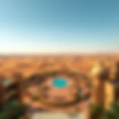 Majestic Desert Views from Wadi Villas Breathtaking view of the desert landscape surrounding Wadi Villas
