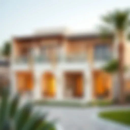 Luxurious exterior design of Wadi Villas showcasing modern architecture